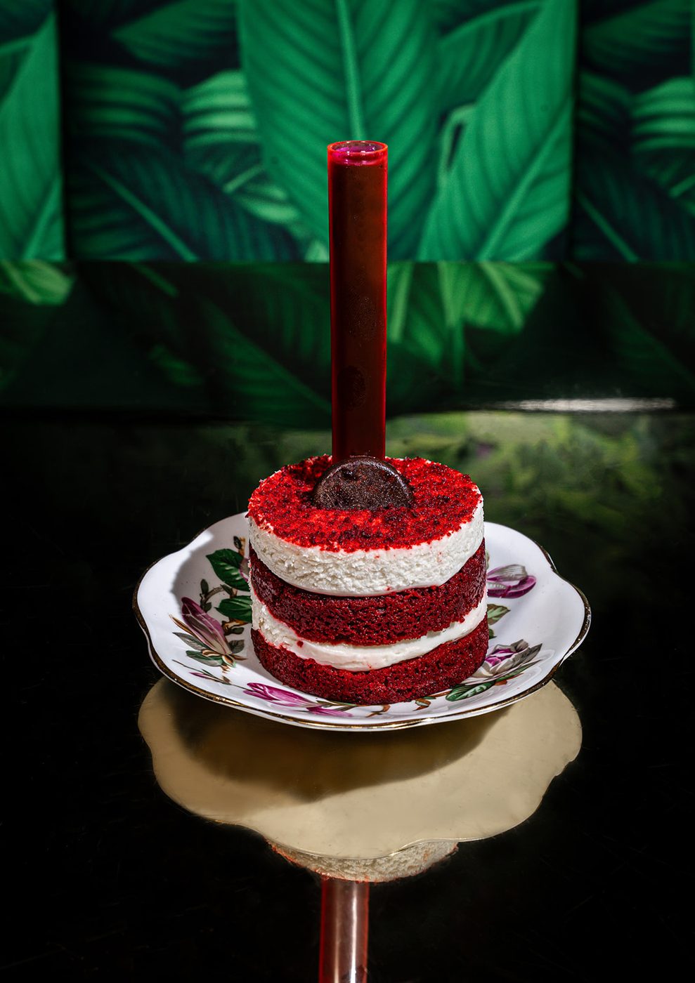 Red Velvet Cake & Champagne
